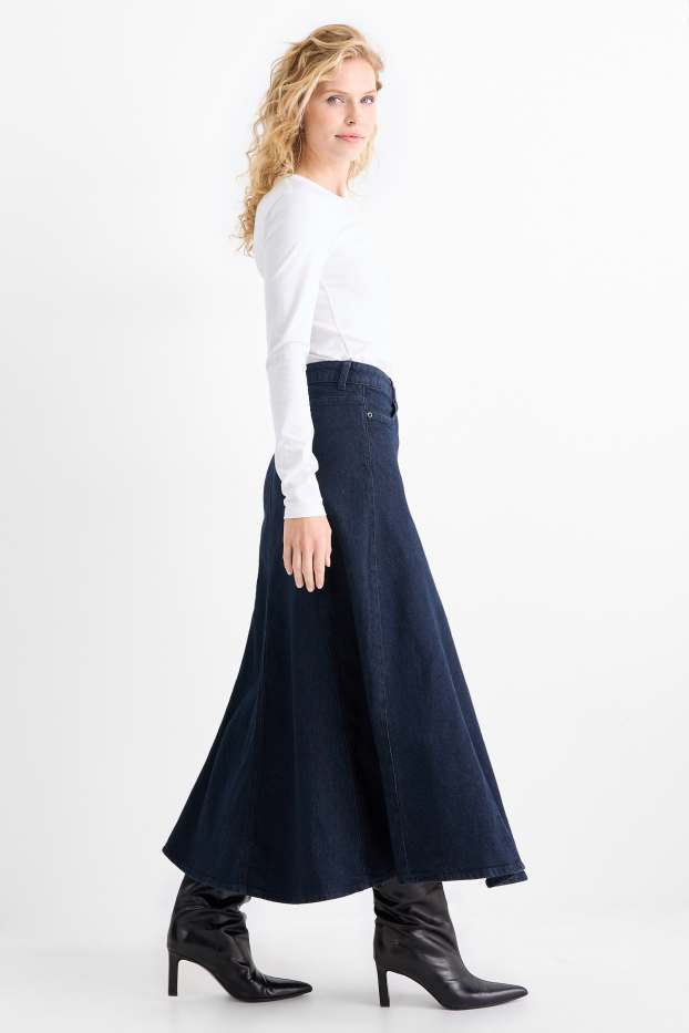 Femei - Fustă de blugi - denim-albastru închis