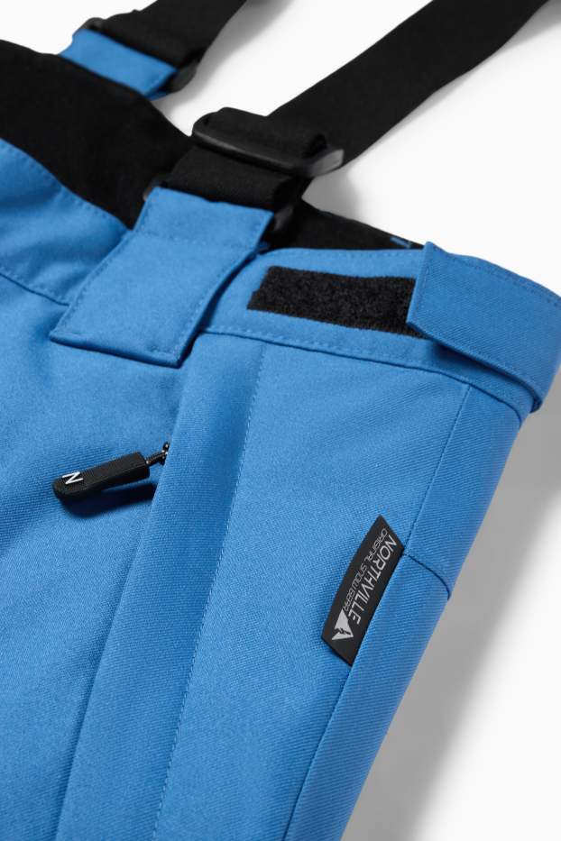 Copii - Băieți - Pantaloni de schi - impermeabili - albastru