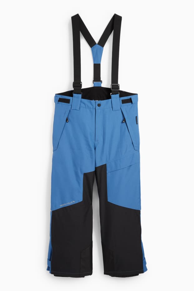 Copii - Băieți - Pantaloni de schi - impermeabili - albastru