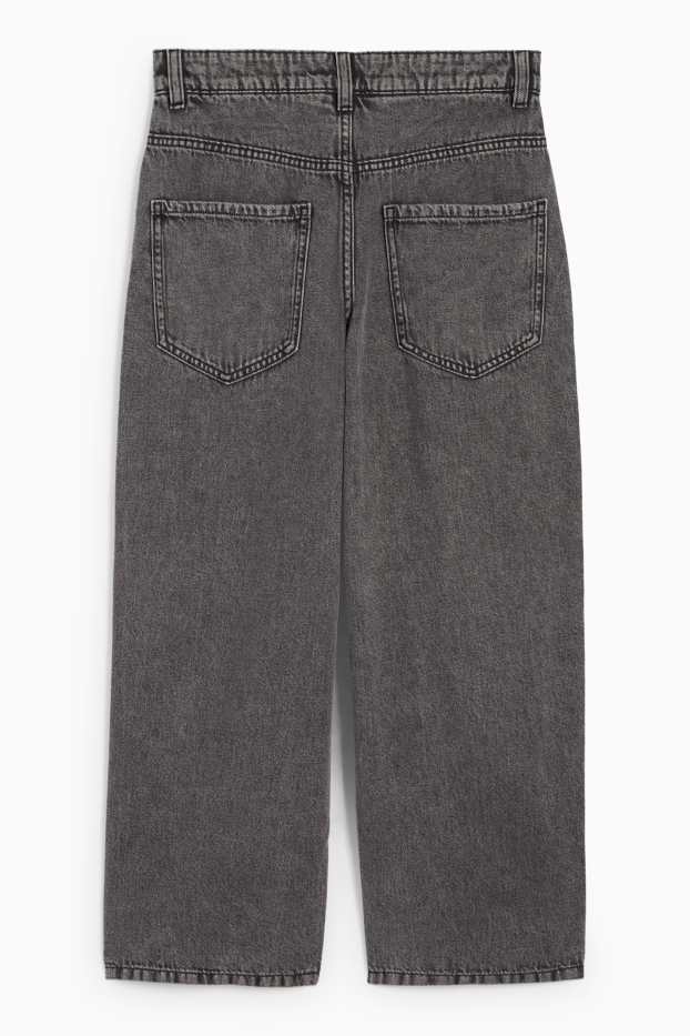 Copii - Băieți - Skater jeans - jeans termoizolanți - denim-gri