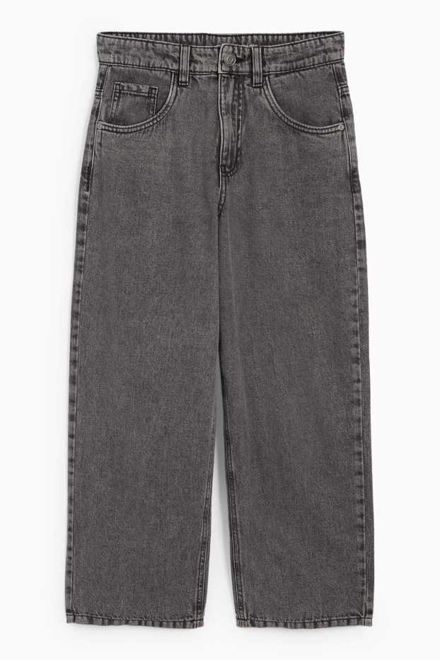 Copii - Băieți - Skater jeans - jeans termoizolanți - denim-gri