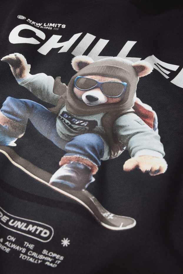 Copii - Băieți - Snowboard - hanorac - negru
