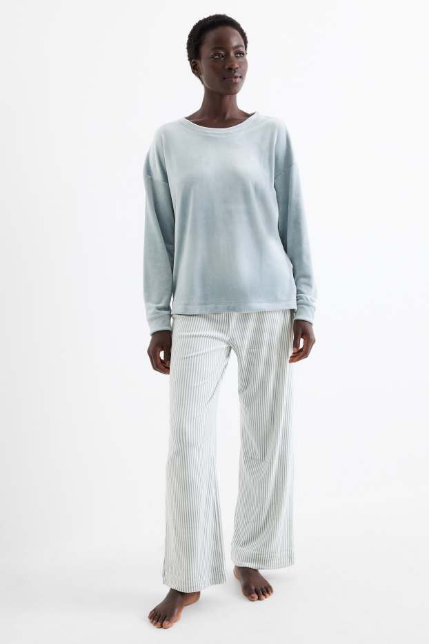 Women - Winter pyjamas - turquoise