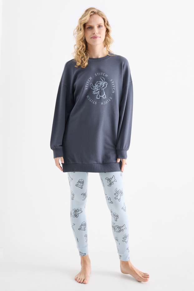 Femei - Pijama - Lilo & Stitch - albastru închis