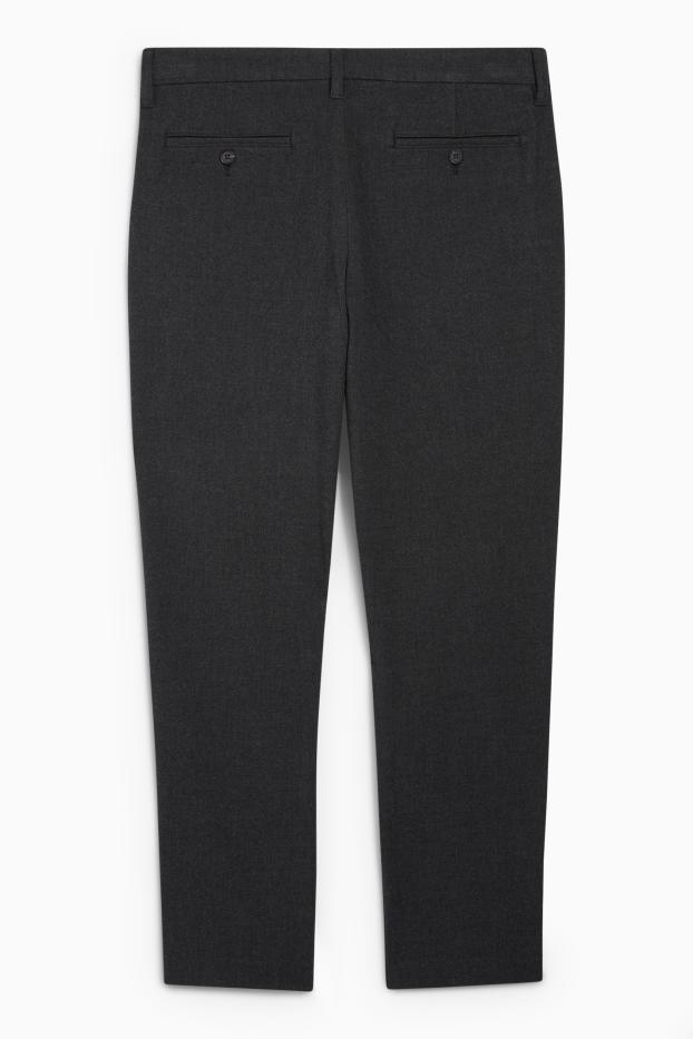 Bărbați - Chino - tapered fit - gri închis