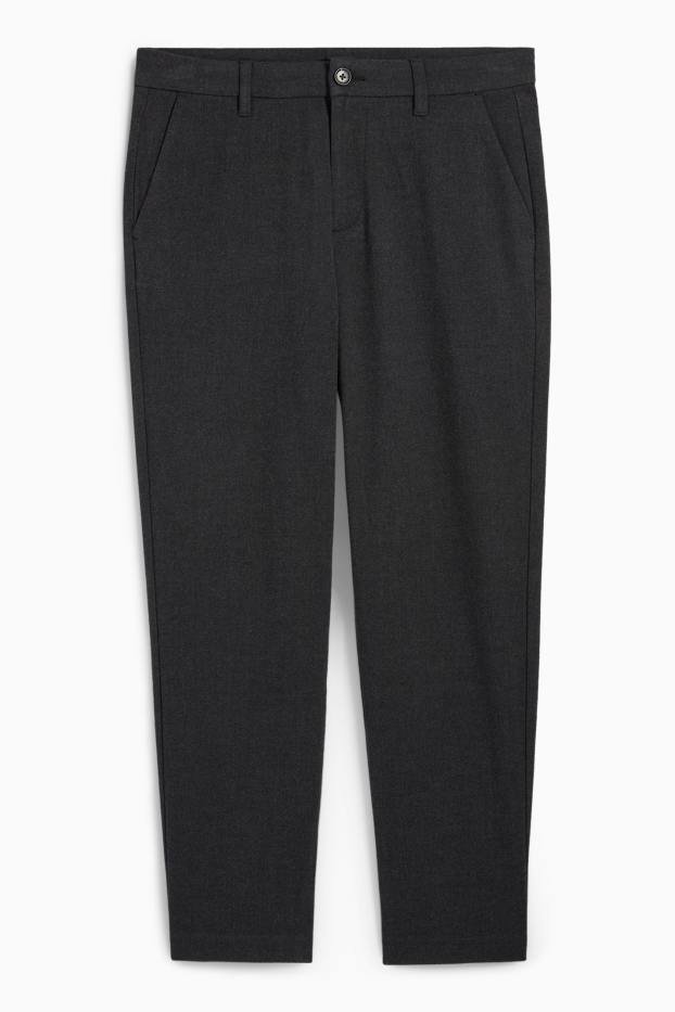 Bărbați - Chino - tapered fit - gri închis