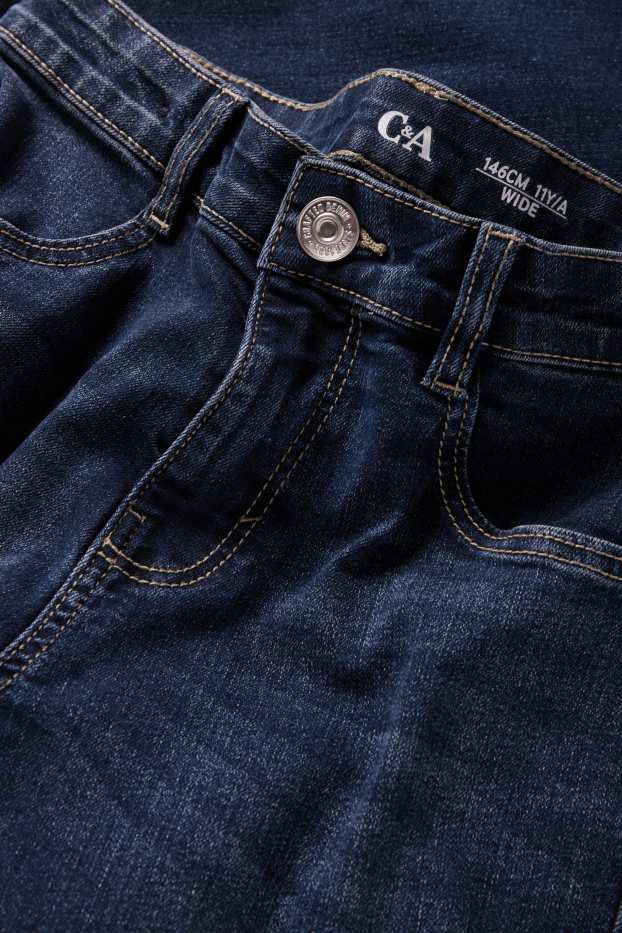 Copii - Fete - Wide leg jeans - denim-albastru închis