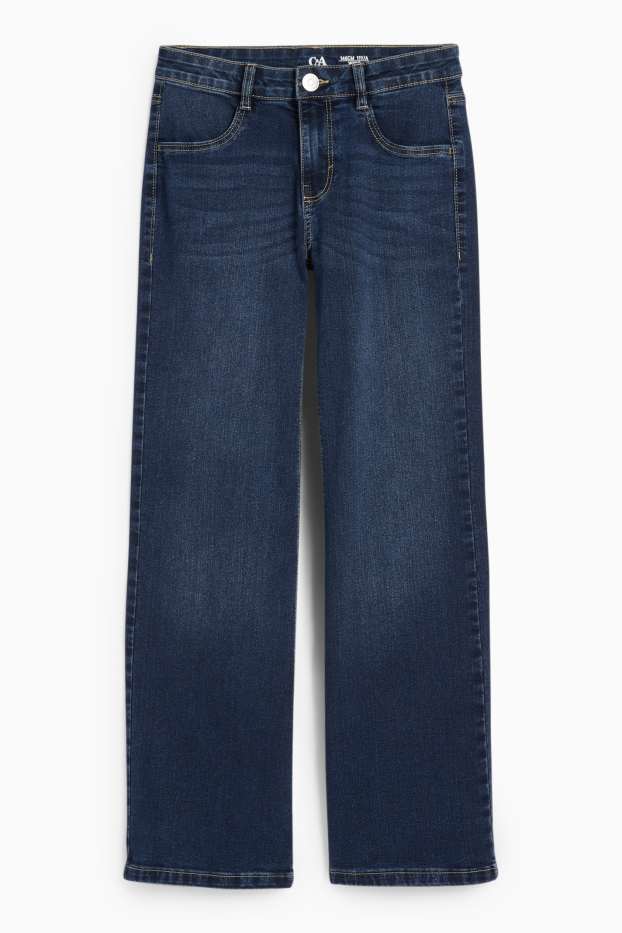 Copii - Fete - Wide leg jeans - denim-albastru închis