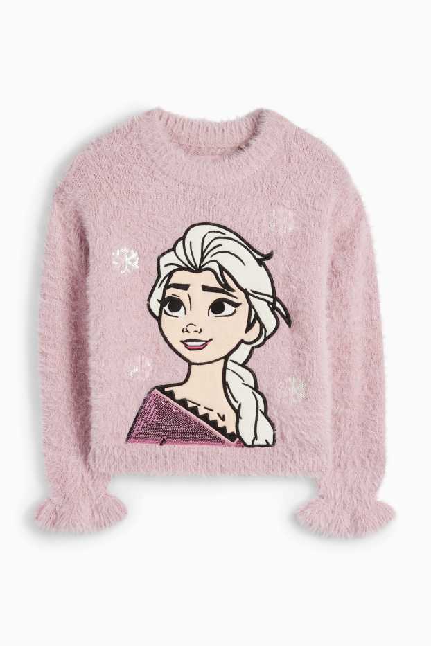 Copii - Fete - Frozen - pulover - violet deschis
