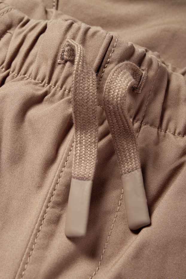 Copii - Băieți - Pantaloni cargo termoizolanți - maro deschis
