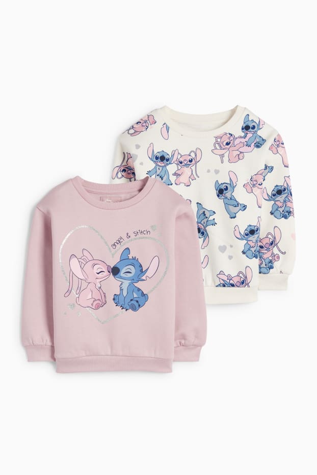 Copii - Fete - Multipack 2 buc. - Lilo & Stitch - bluză de molton - roz