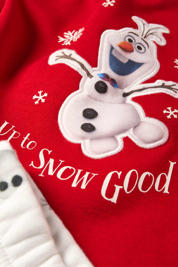 Unisex - Frozen - pijama bebeluși - 2 piese - roșu