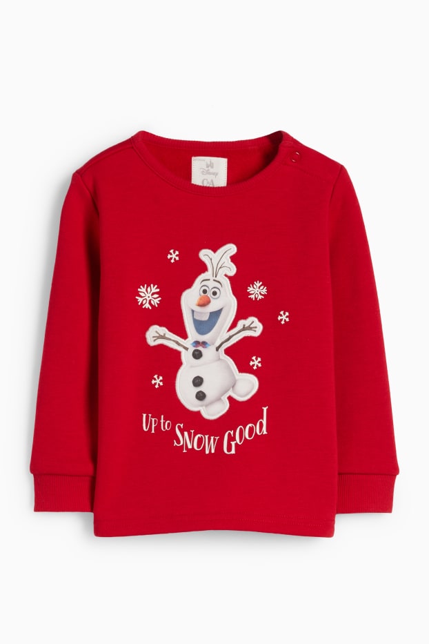 Unisex - Frozen - pijama bebeluși - 2 piese - roșu