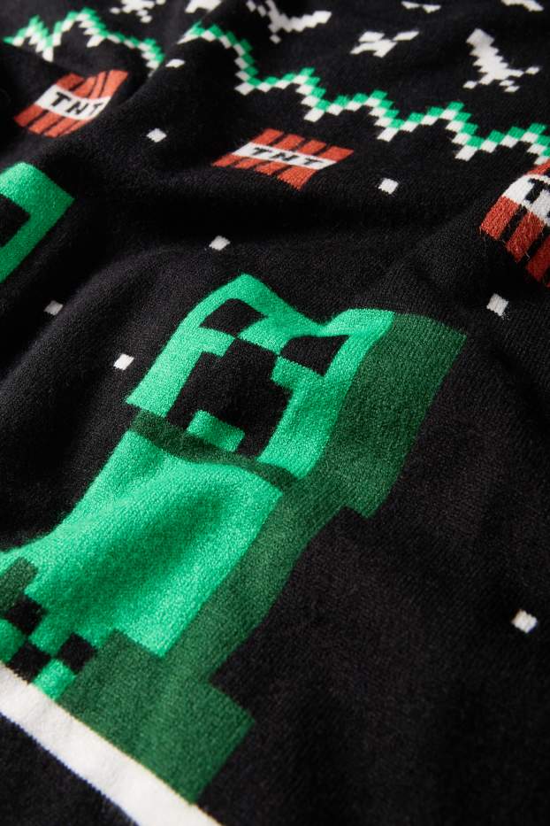 Copii - Băieți - Minecraft - pulover - negru