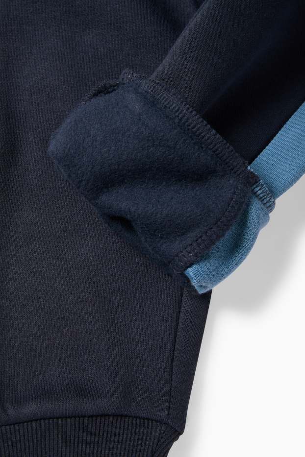 Copii - Băieți - Monstru - set - hanorac și pantaloni de trening - 2 piese - albastru închis