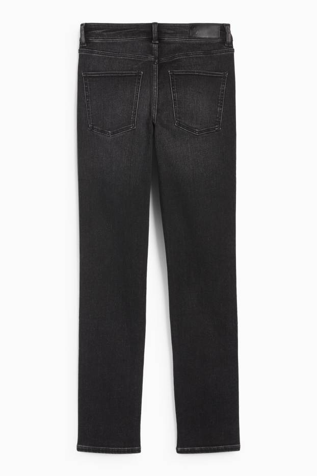 Femei - Slim jeans - talie medie - jeans termoizolanți - LYCRA® - denim-gri închis