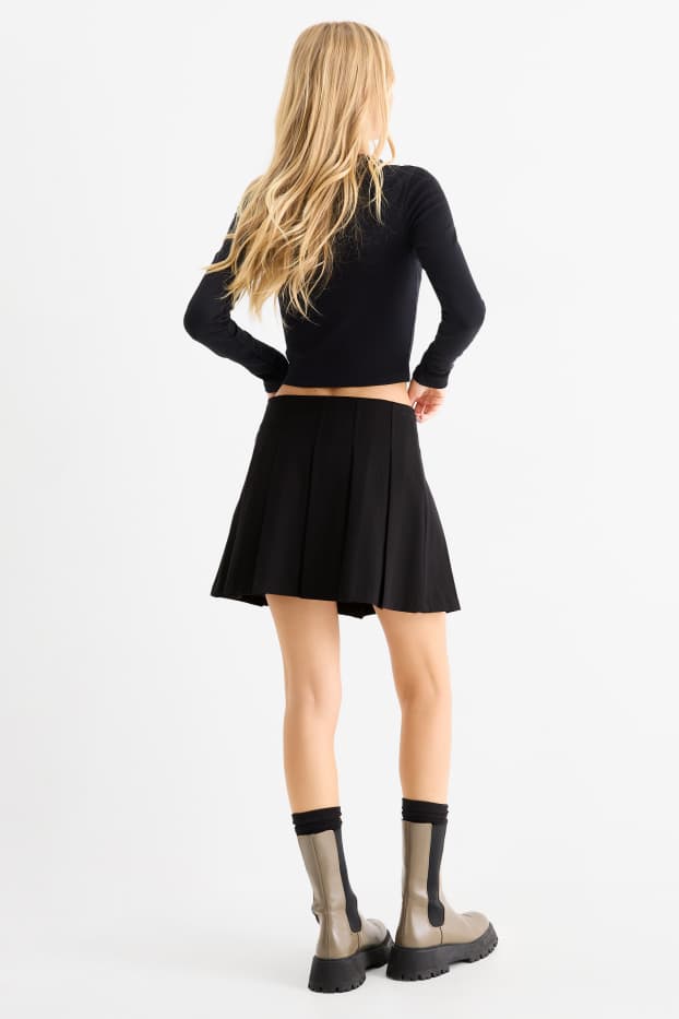 Femei - Fustă-pantalon scurtă - negru