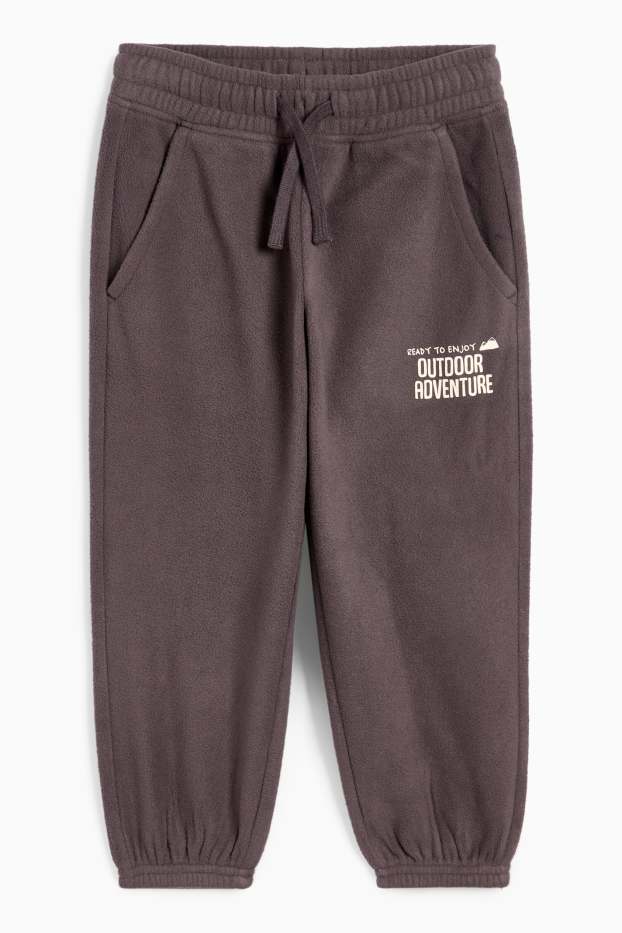 Children Boys - Fleece joggers - dark gray