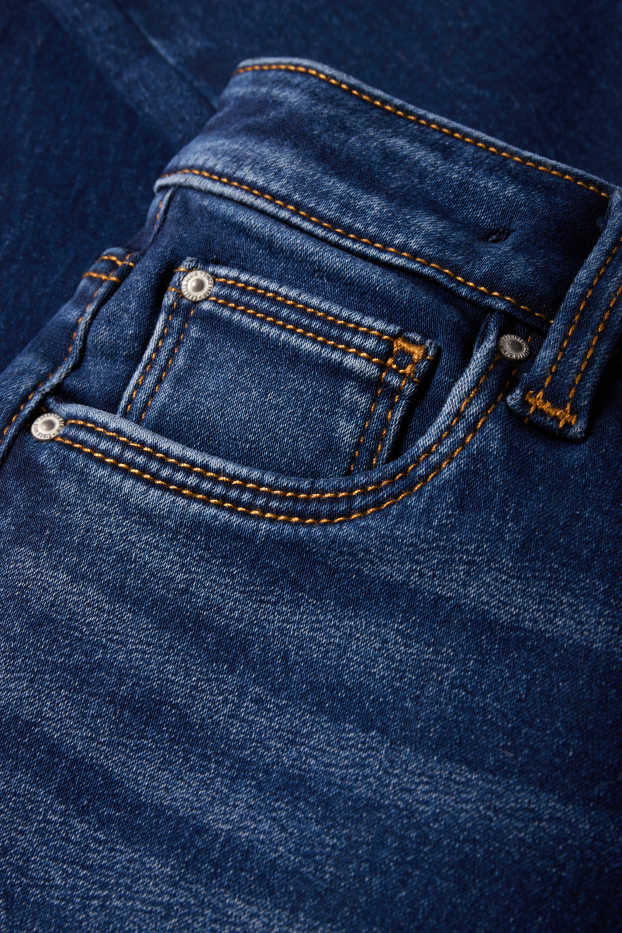 Copii - Fete - Skinny jeans - jeans termoizolanți - denim-albastru închis