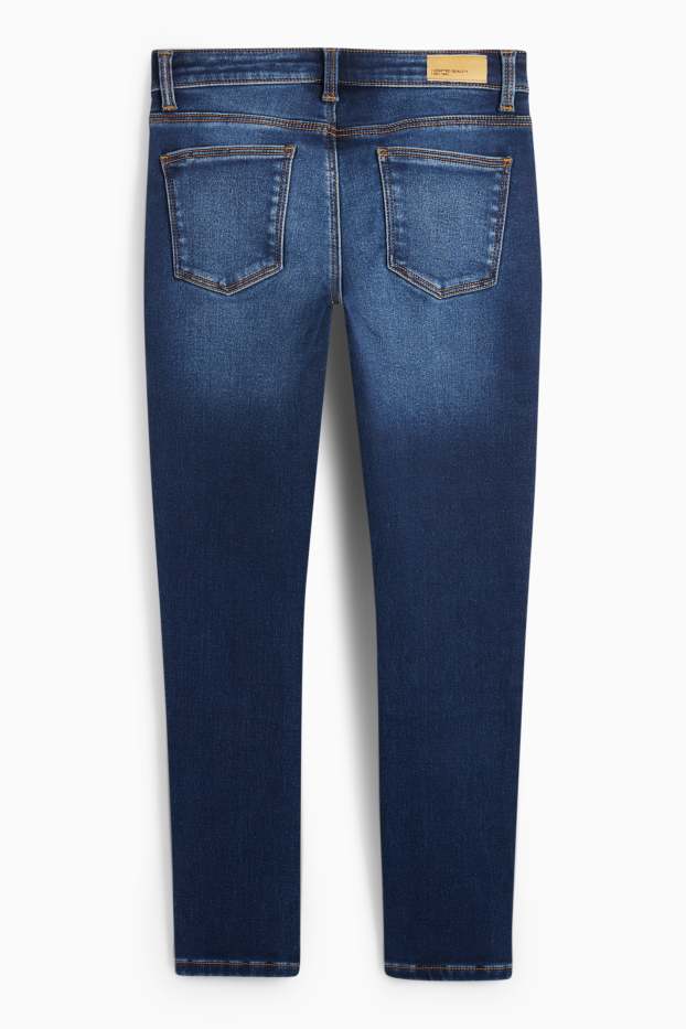 Copii - Fete - Skinny jeans - jeans termoizolanți - denim-albastru închis