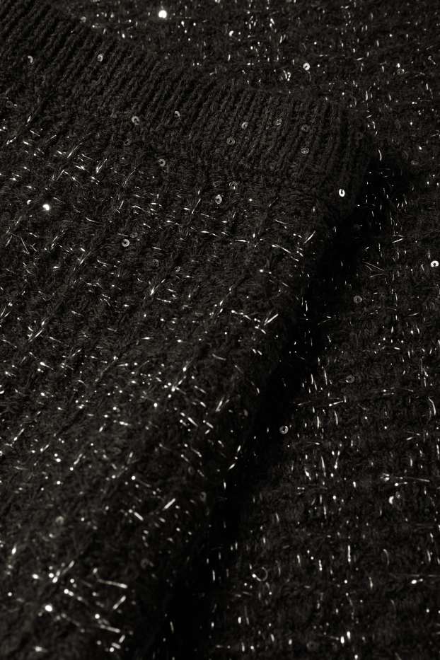 Dámské - Buklé minisukně - strukturovaná - černá