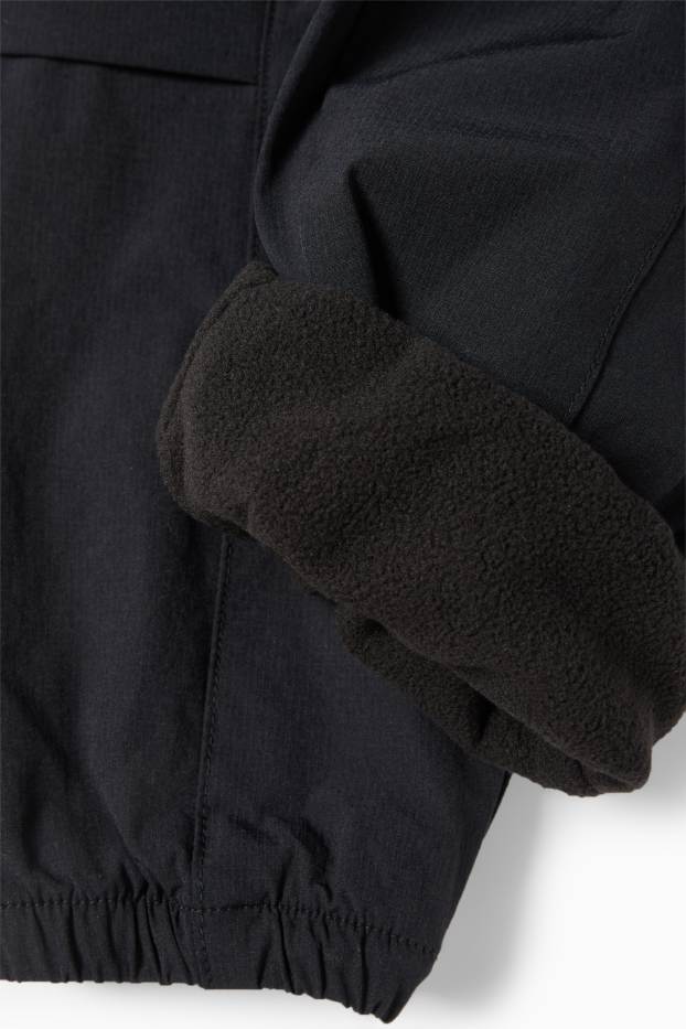 Copii - Băieți - Pantaloni cargo termoizolanți - negru