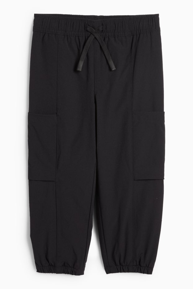 Copii - Băieți - Pantaloni cargo termoizolanți - negru