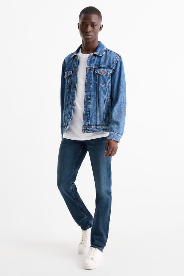 Bărbați - Slim jeans - denim-albastru