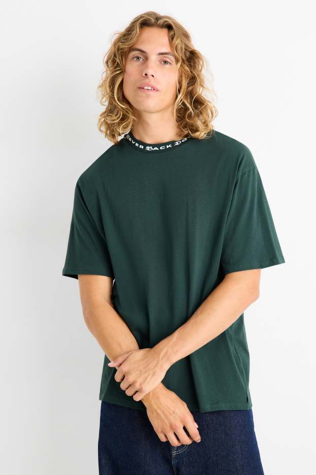 Bărbați - Tricou - relaxed fit - verde închis