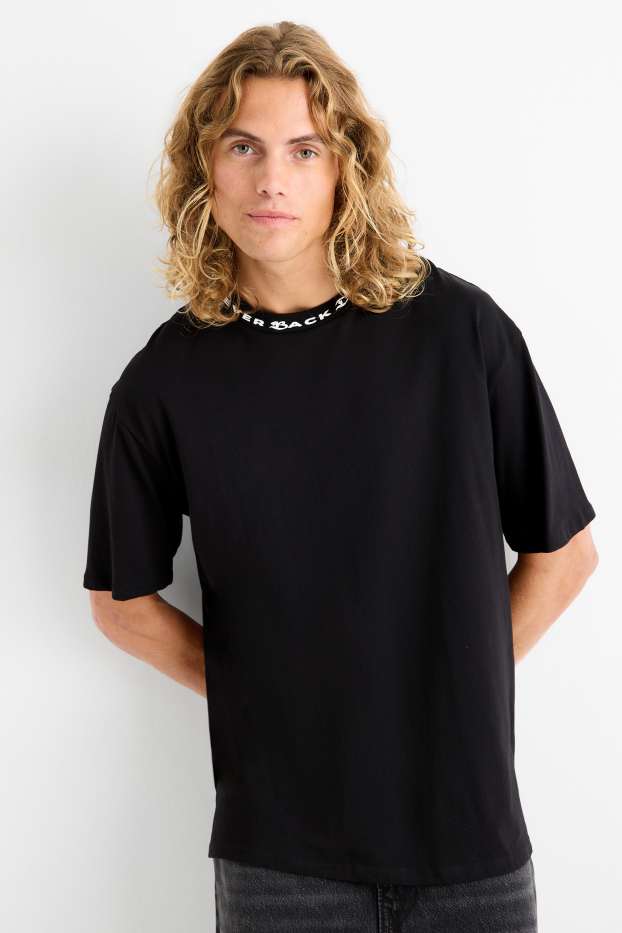 Bărbați - Tricou - relaxed fit - negru