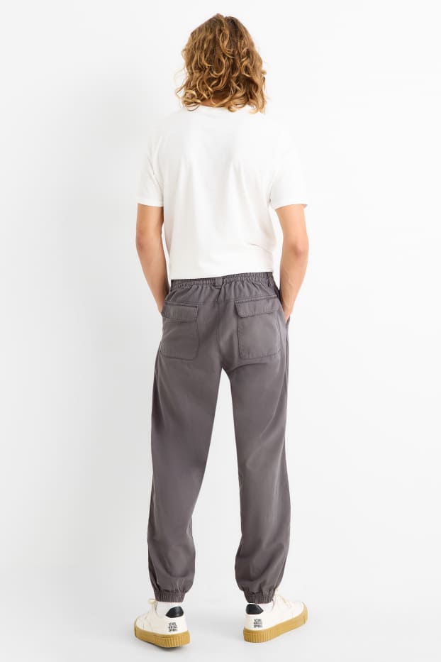 Bărbați - Pantaloni - loose fit - gri