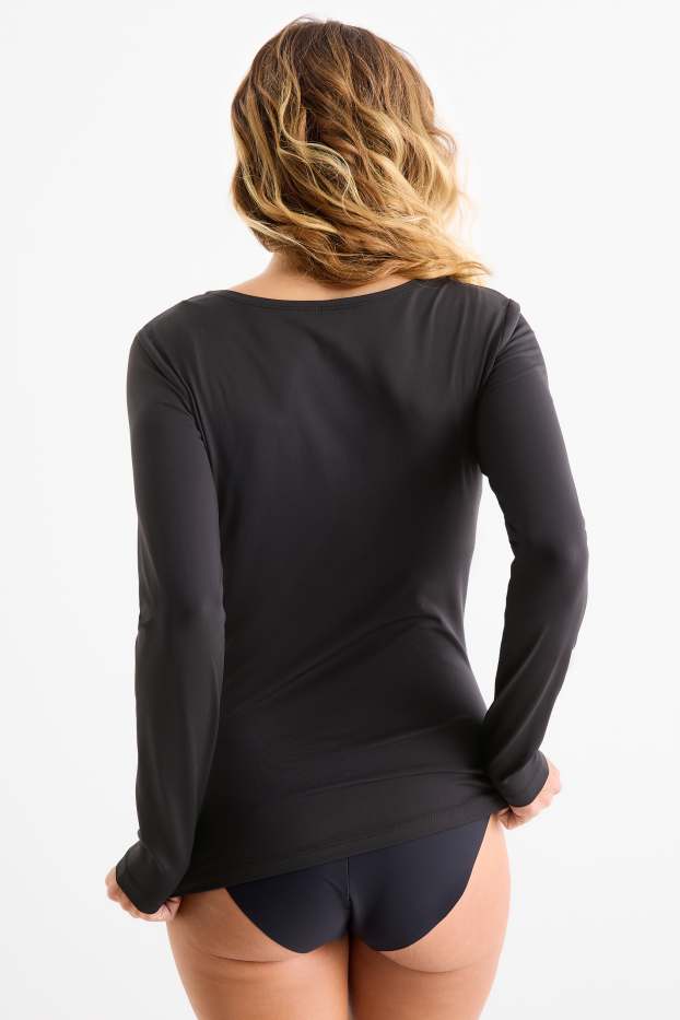 Women - Thermal long sleeve top - black