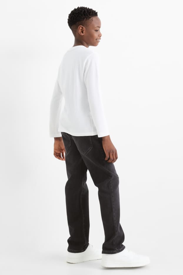 Copii - Băieți - Straight jeans - jeans termoizolanți - jog denim - denim-gri