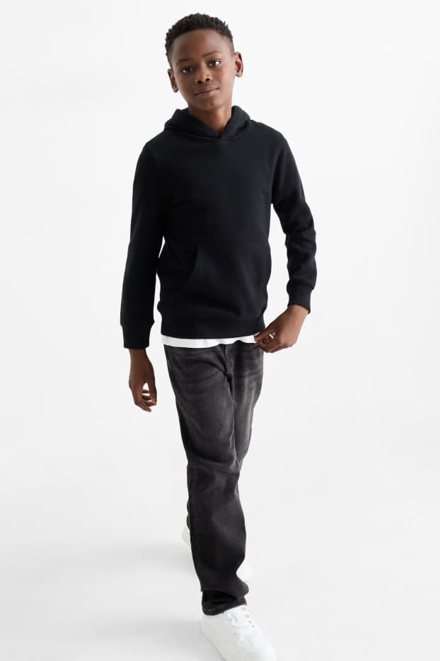 Copii - Băieți - Straight jeans - jeans termoizolanți - jog denim - denim-gri