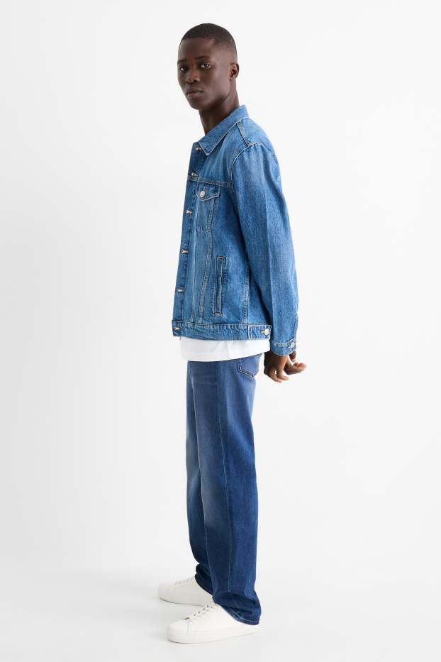 Bărbați - Straight jeans - jeans termoizolanți - LYCRA® - denim-albastru