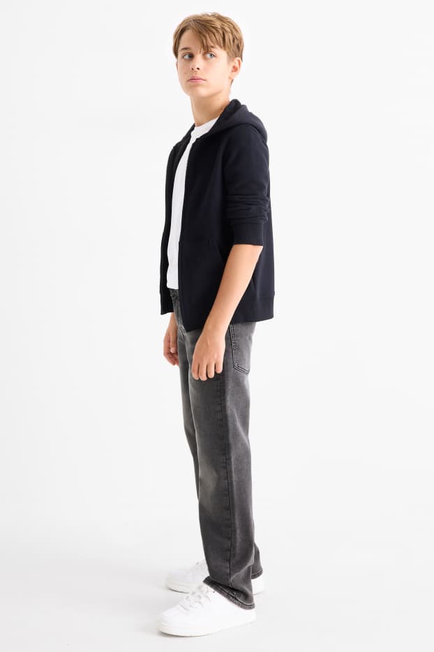Copii - Băieți - Straight jeans - jeans termoizolanți - jog denim - denim-gri