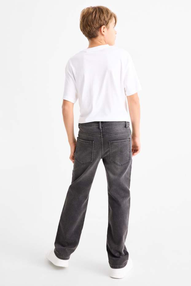 Copii - Băieți - Straight jeans - jeans termoizolanți - jog denim - denim-gri