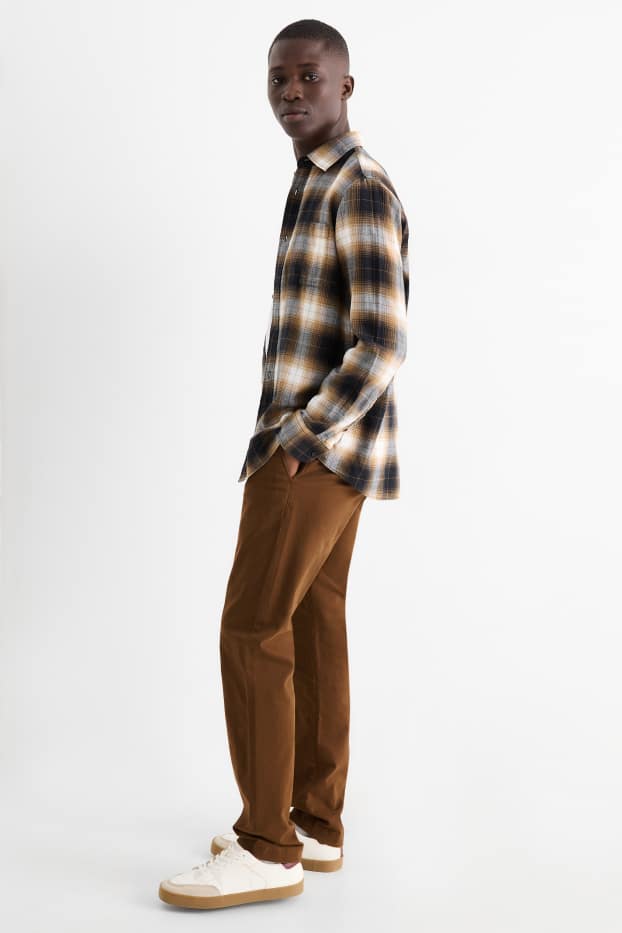 Bărbați - Chino - slim fit - kaki