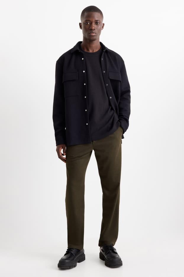 Bărbați - Chino - tapered fit - verde închis