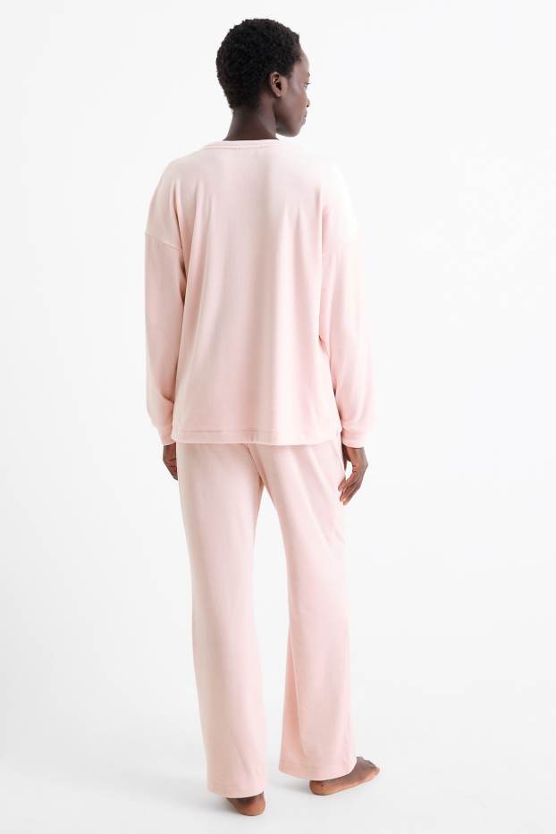Femei - Pijama de iarnă - roz