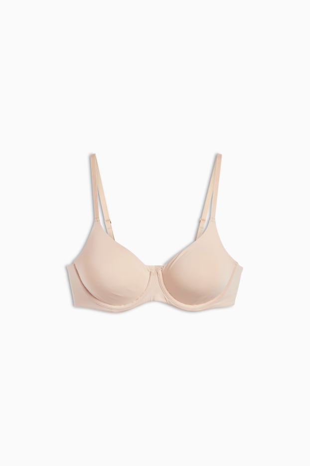 Femei - Sutien cu armătură - FULL COVERAGE - LYCRA® - bej deschis