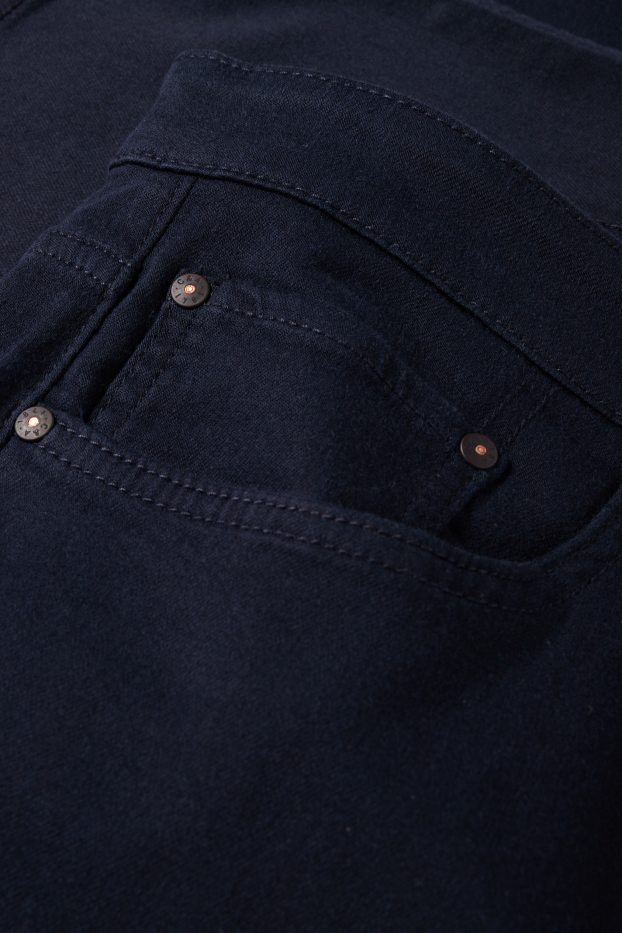 Bărbați - Pantaloni termoizolanți - regular fit - albastru închis