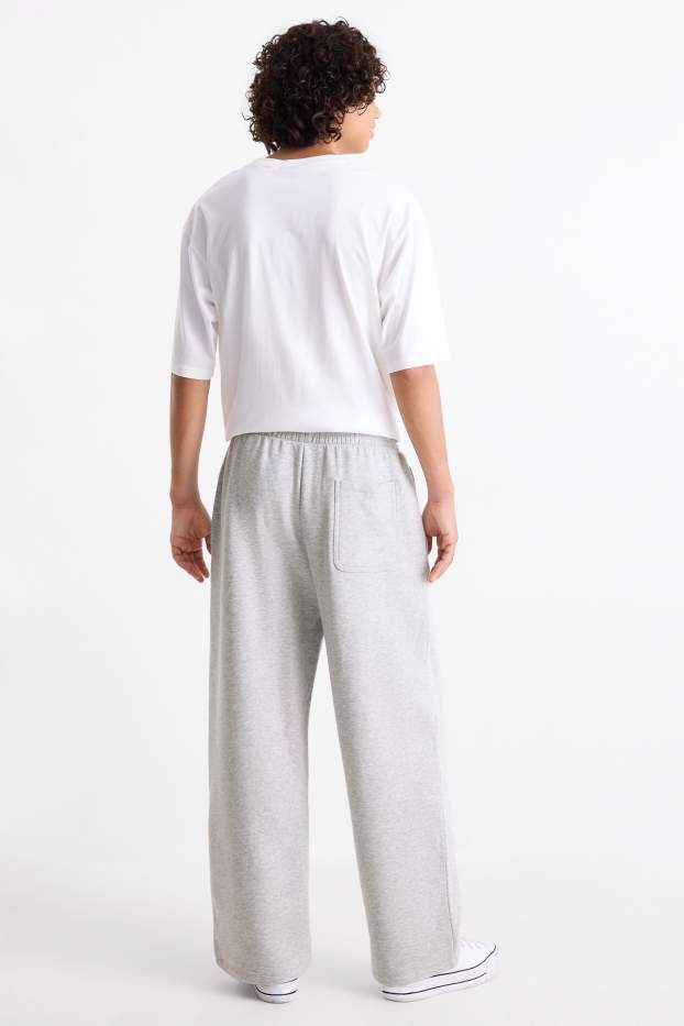 Bărbați - Pantaloni de trening - gri deschis melanj