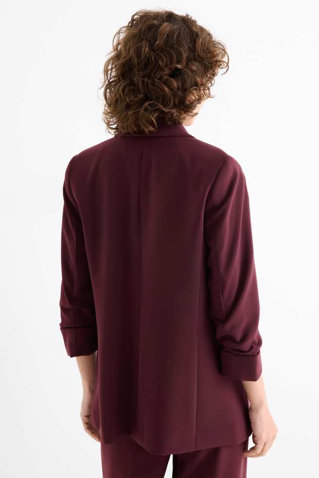 Femei - Blazer office - regular fit - bordo