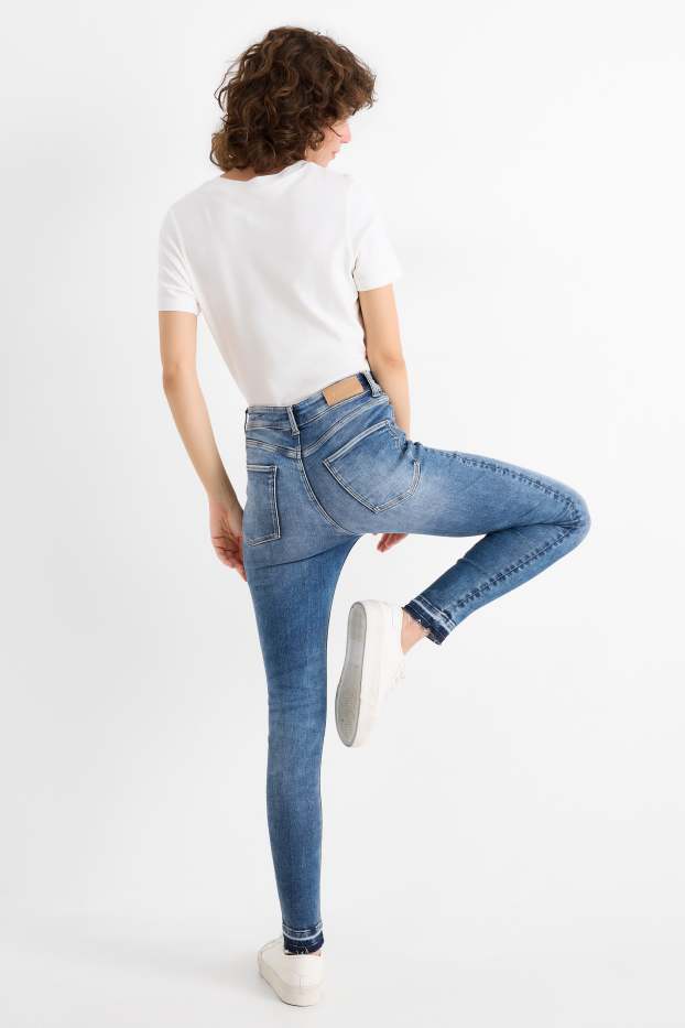Femei - Skinny jeans - talie înaltă - fibră LYCRA® ADAPTIV - denim-albastru