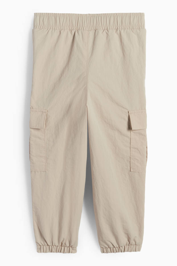 Copii - Băieți - Pantaloni cargo termoizolanți - bej