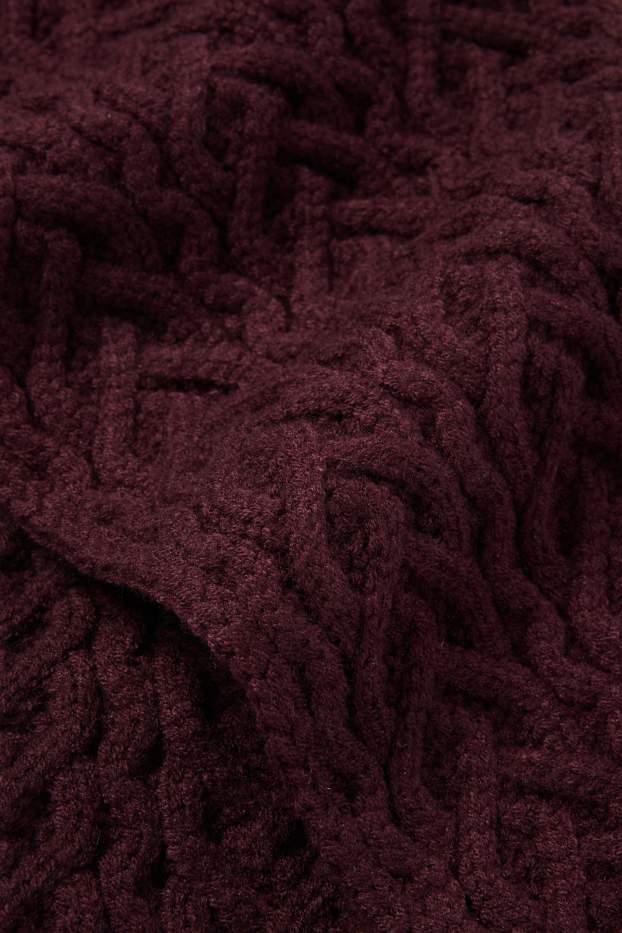 Copii - Fete - Fular - cu torsade - bordo