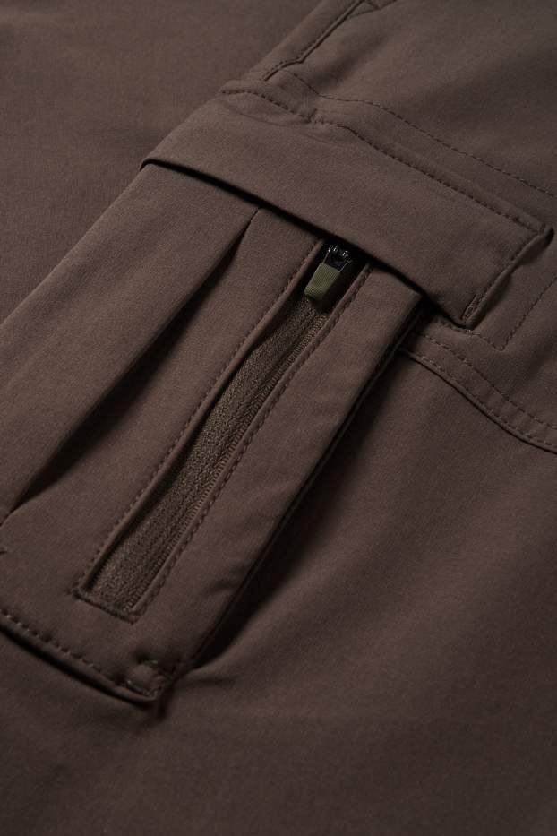 Bărbați - Pantaloni cargo funcționali - kaki