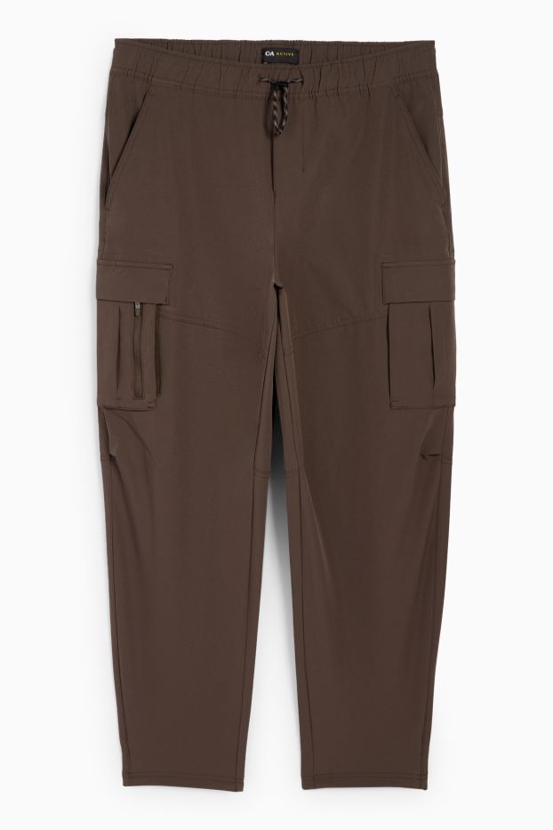 Bărbați - Pantaloni cargo funcționali - kaki