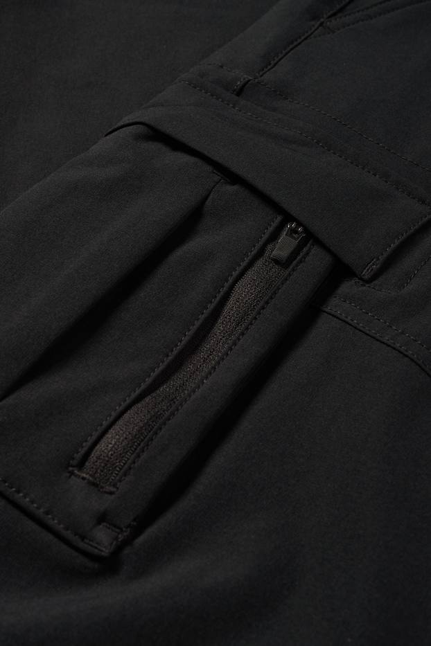 Bărbați - Pantaloni cargo funcționali - negru
